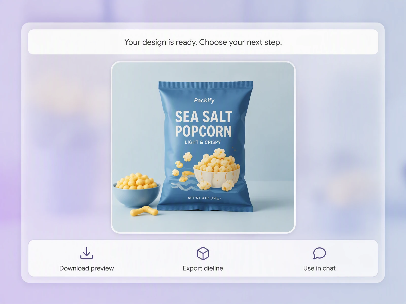 Step 3: Export and edit the dieline Step 3: Export and edit the dieline