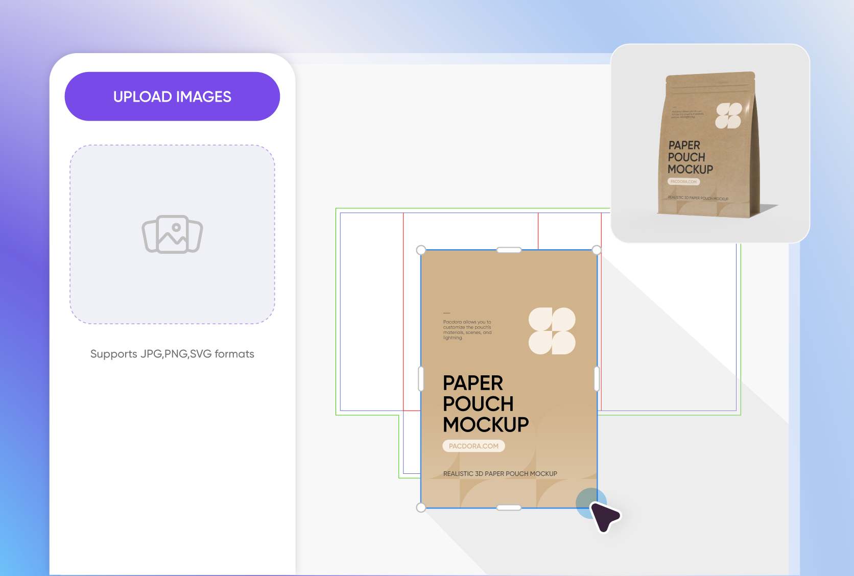 Easy design placement for a realistic look Easy design placement for a realistic look