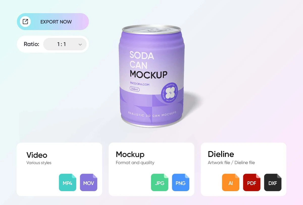 Showcase design with the diverse formats Showcase design with the diverse formats