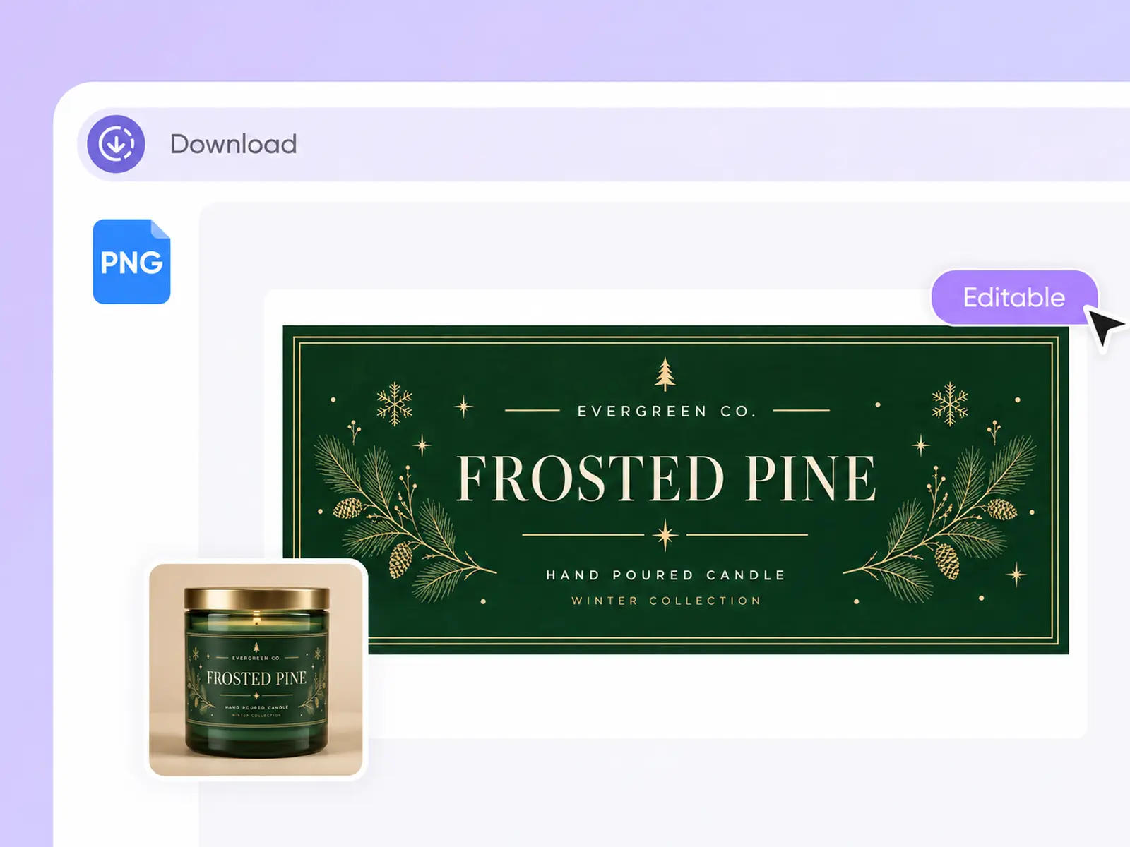 Step 3: Preview and download the label Step 3: Preview and download the label