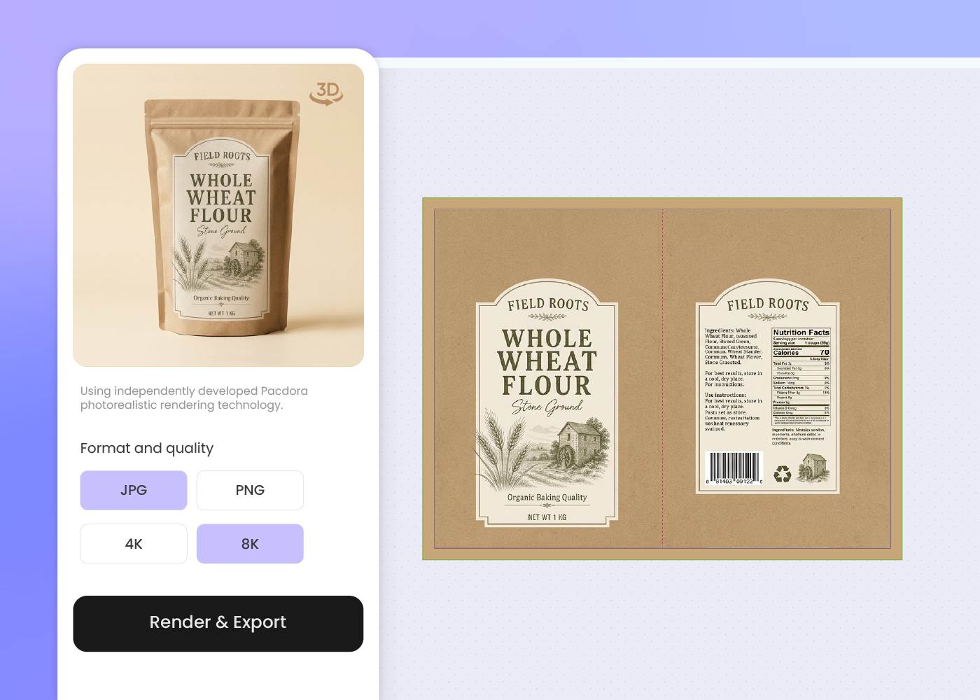 Step 3: Download the dieline and 3D mockup Step 3: Download the dieline and 3D mockup