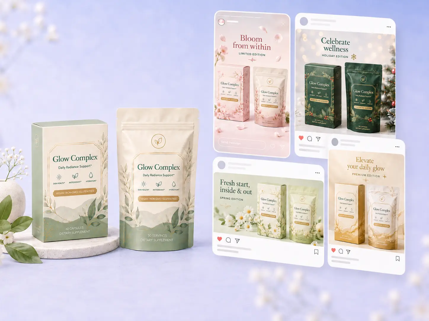 Packaging expertise built in for better mockups Packaging expertise built in for better mockups
