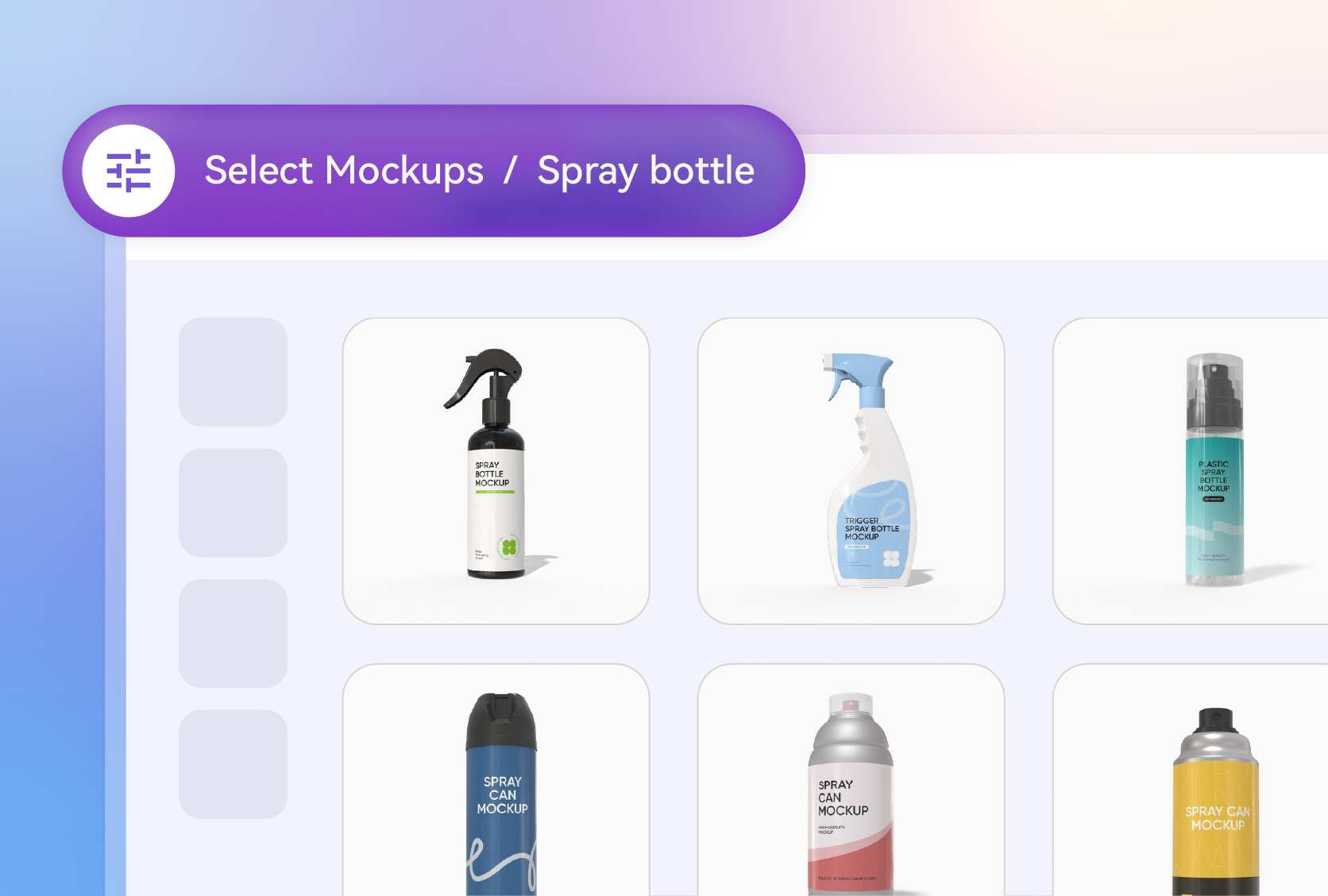 スプレーボトルカテゴリの完全なカバー スプレーボトルカテゴリの完全なカバー