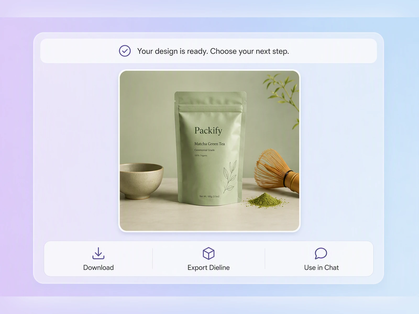 Step 3: Continue into an Editable Dieline Step 3: Continue into an Editable Dieline