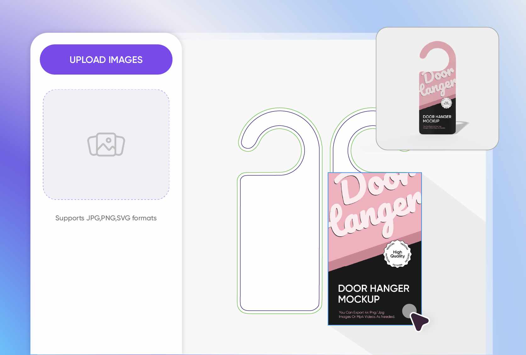 Distinctive fonts and visuals for door hangers Distinctive fonts and visuals for door hangers