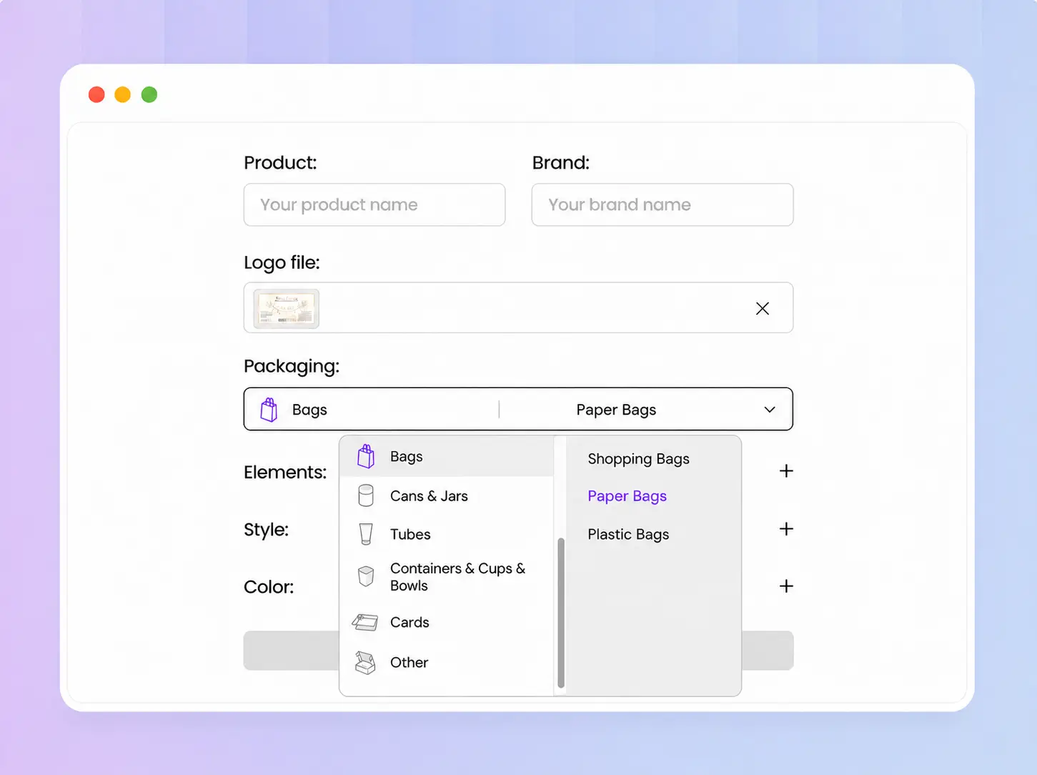 Enter your product and brand Enter your product and brand