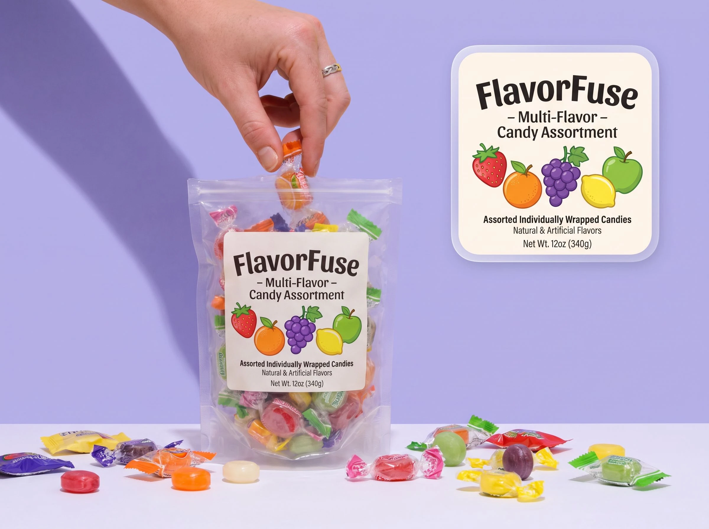 Match each candy packaging format Match each candy packaging format