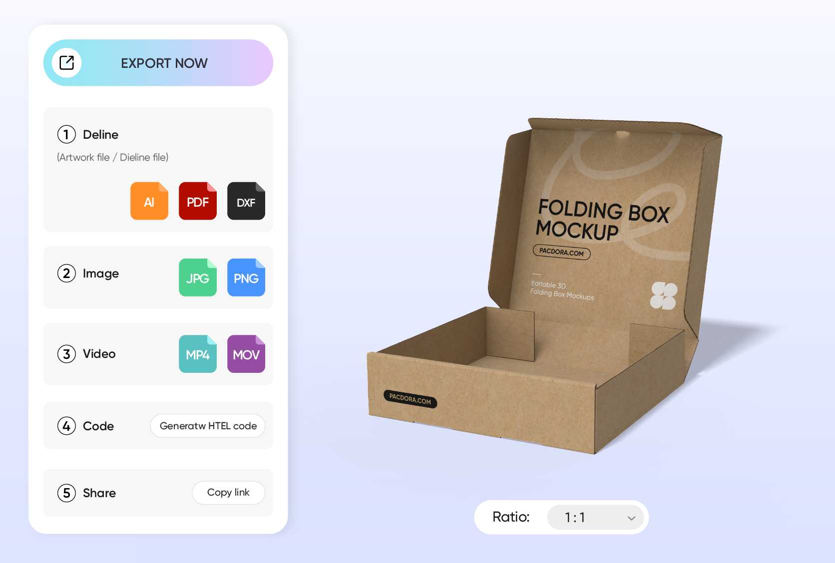 Formats that showcase your box in style Formats that showcase your box in style