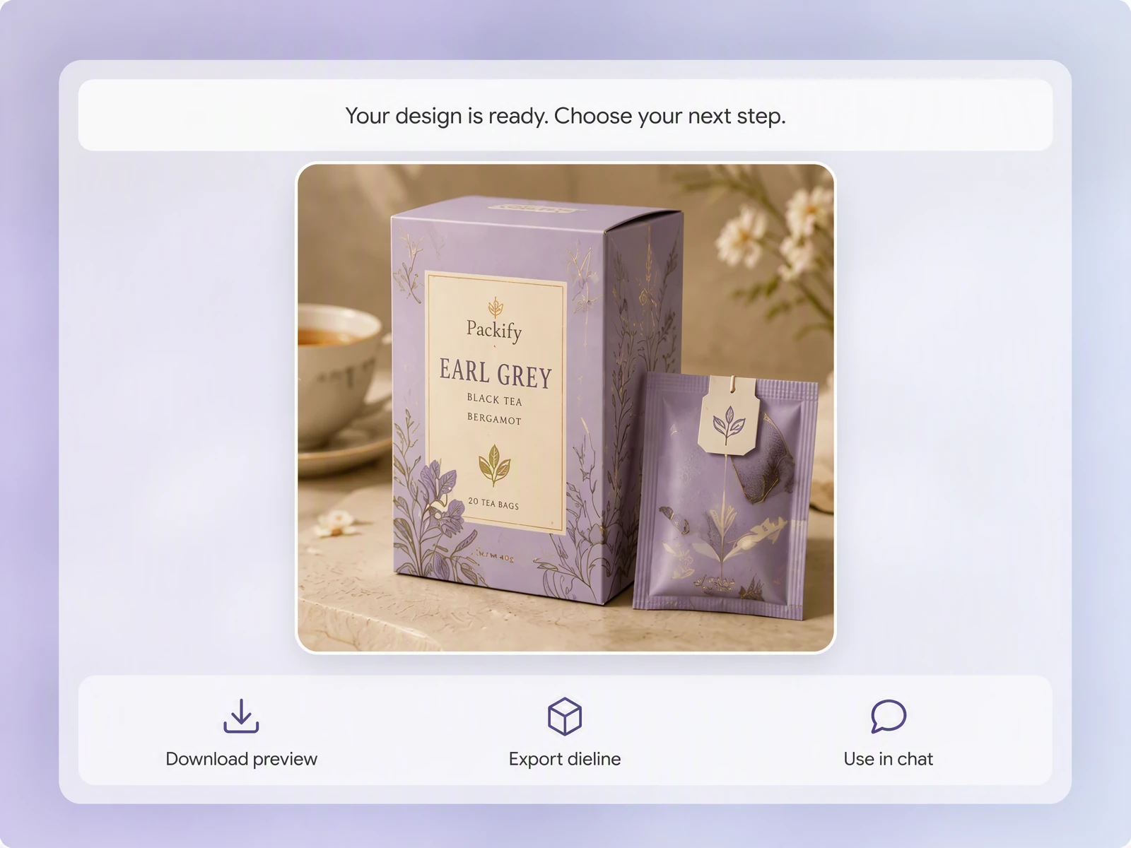 Step 3: Preview and prepare your dieline Step 3: Preview and prepare your dieline