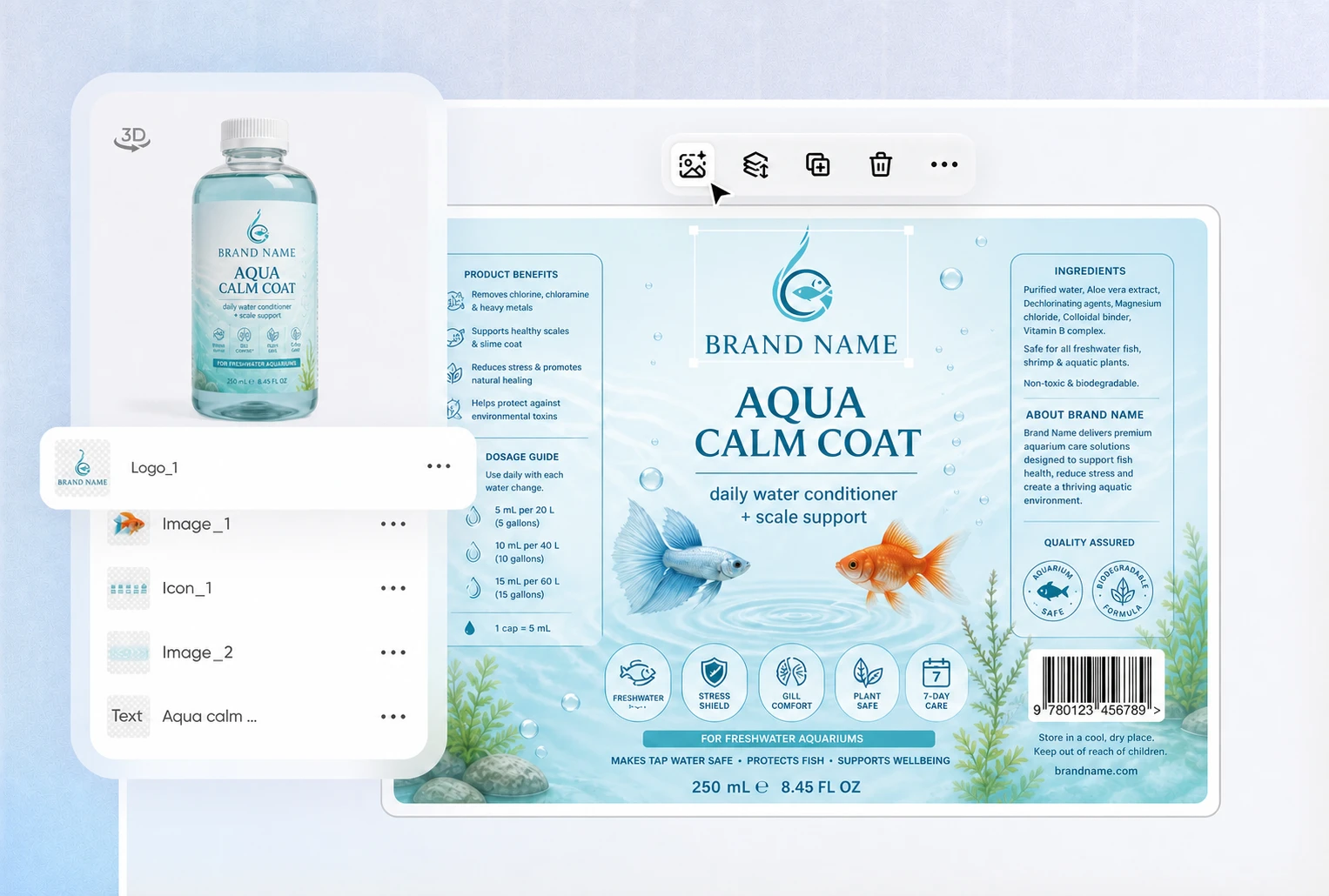 Preview it on real packaging Preview it on real packaging
