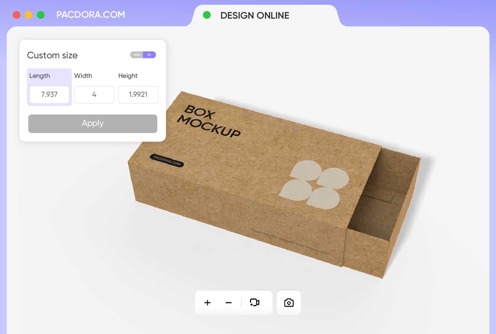 Perfect sizing for a snug-fit product packaging Perfect sizing for a snug-fit product packaging