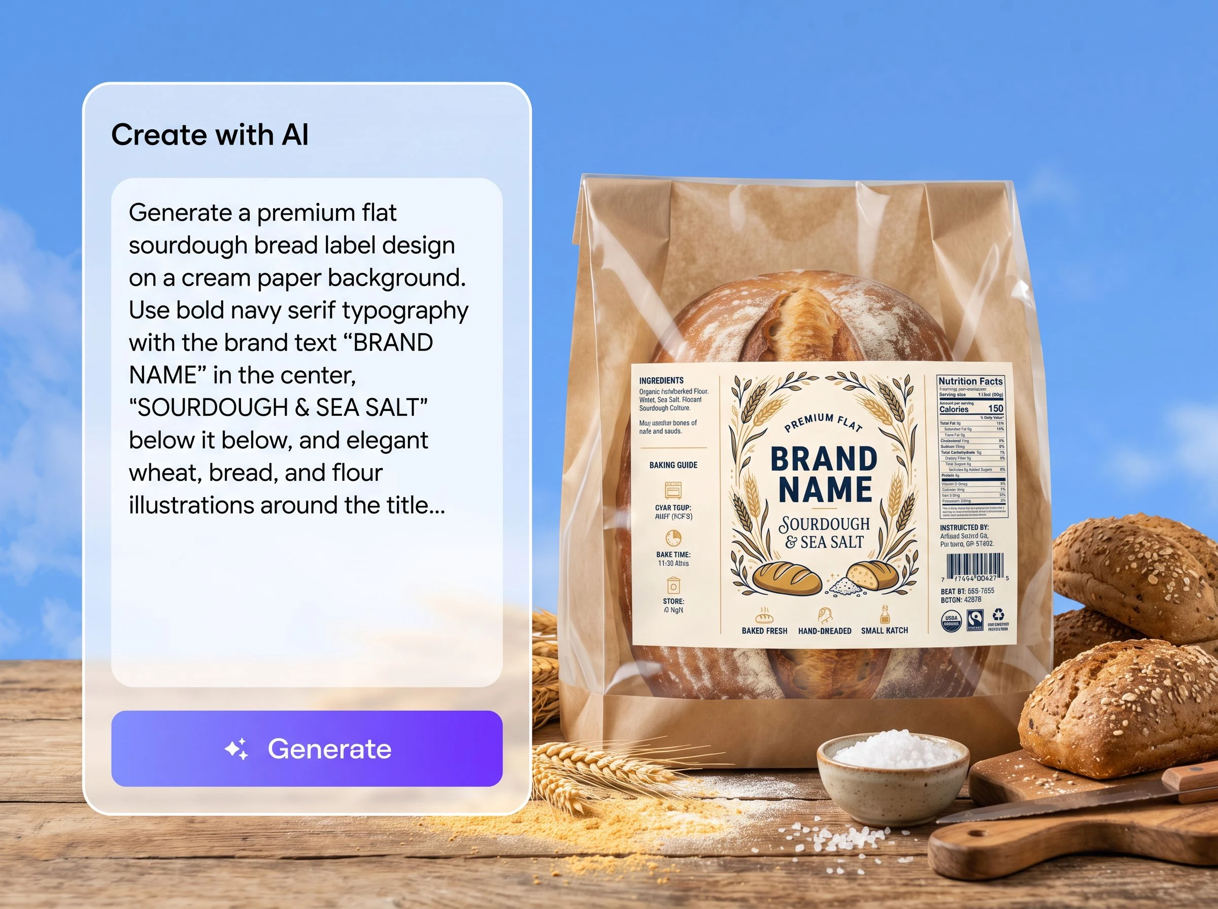 Create labels from your bakery idea Create labels from your bakery idea