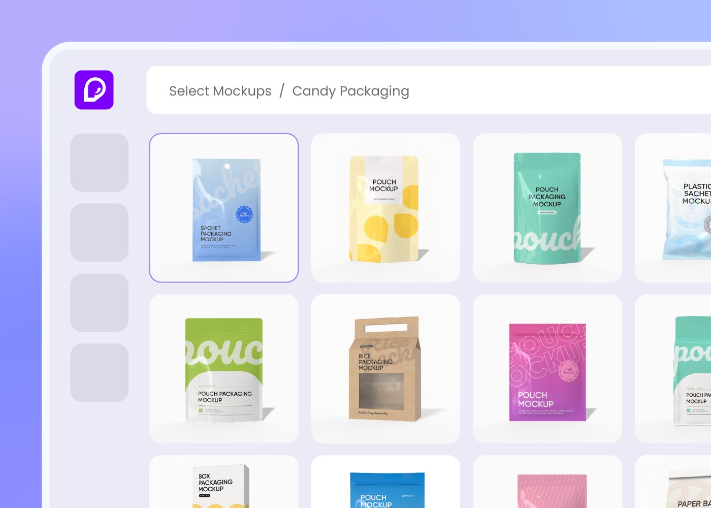Step 1: Choose your candy pouch format Step 1: Choose your candy pouch format