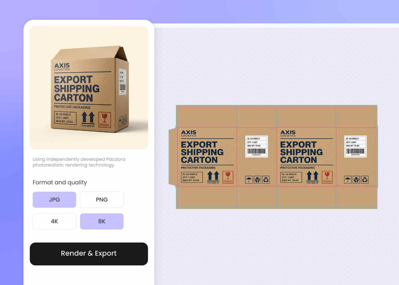 Step 3: Download the dieline and 3D mockup Step 3: Download the dieline and 3D mockup