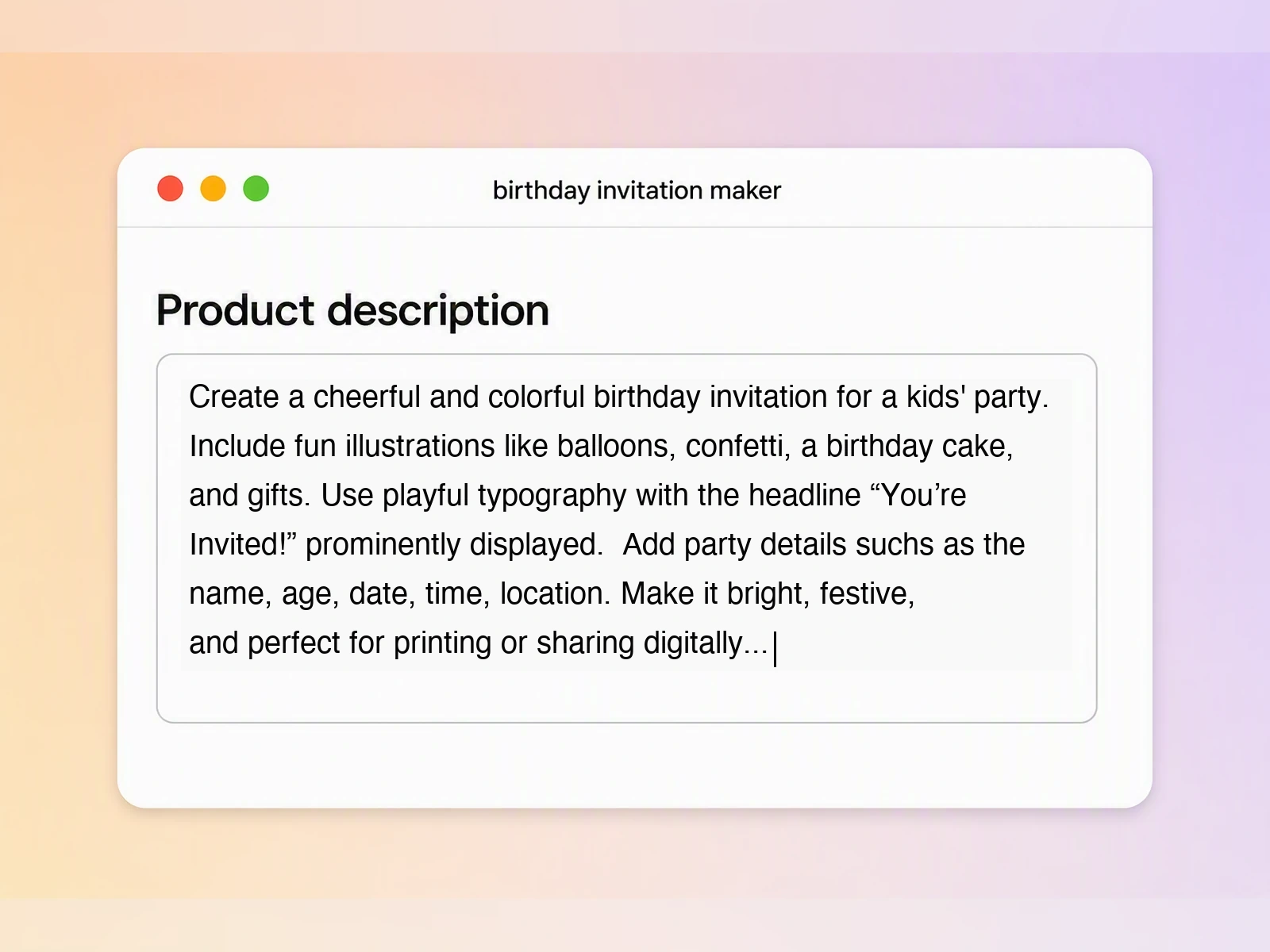 Step 1: Describe the Party Step 1: Describe the Party
