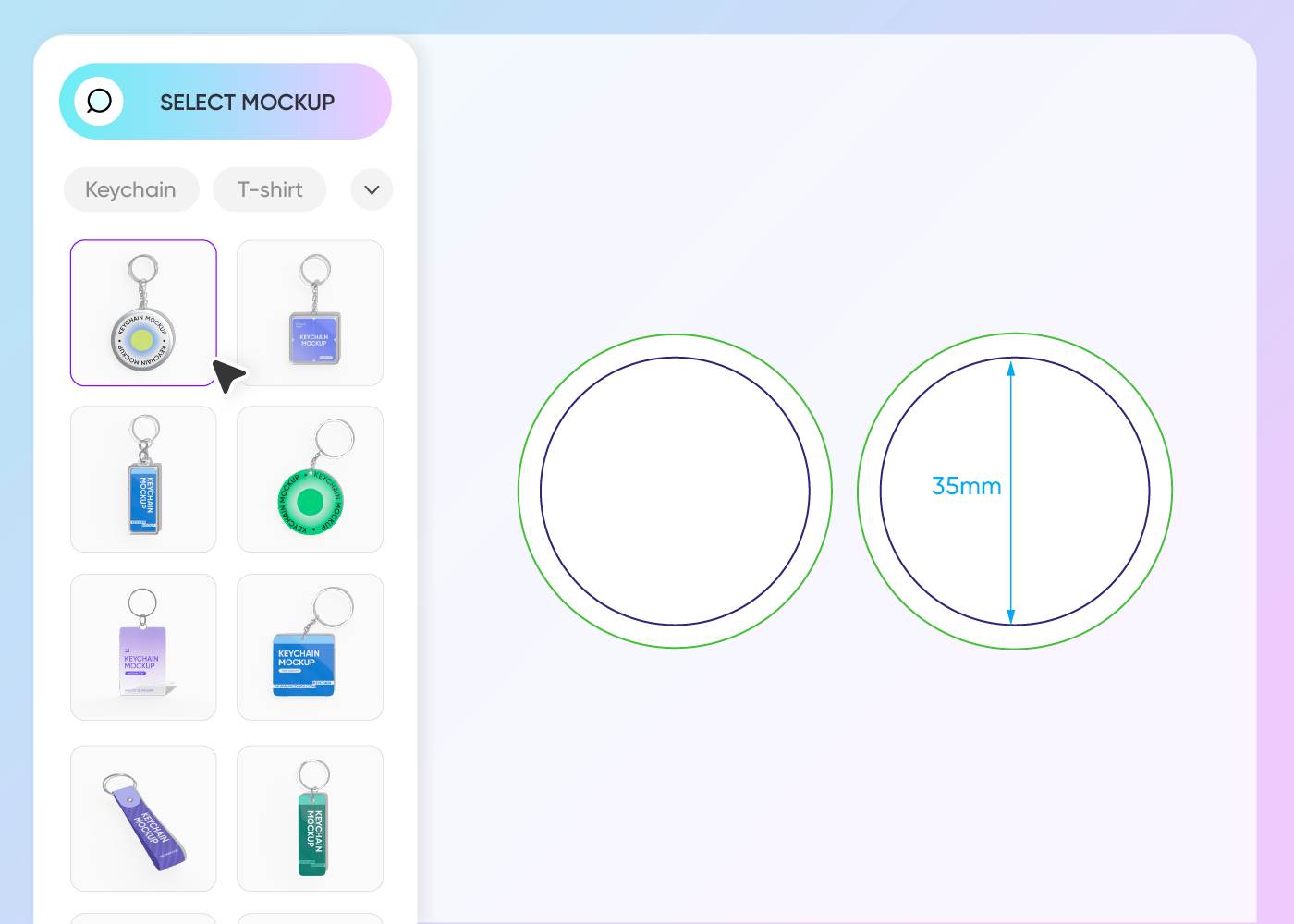 Step 1: Select a logo keychain design Step 1: Select a logo keychain design