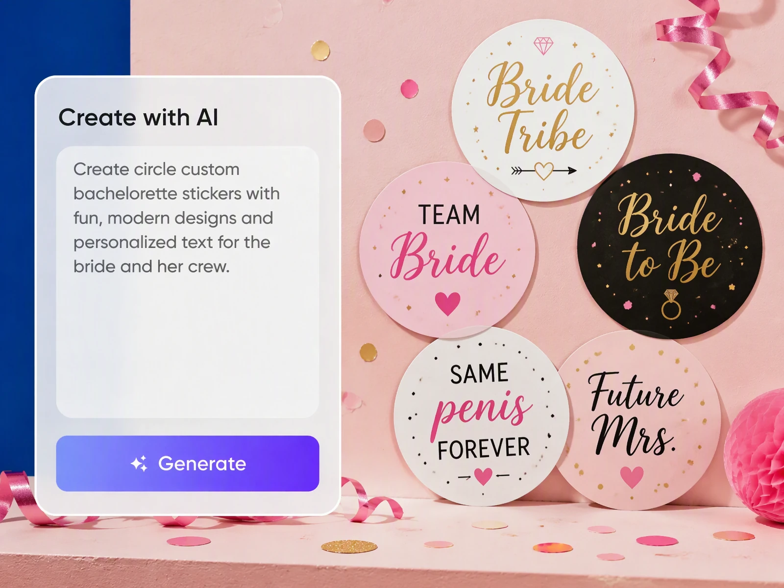 Make each guest feel included custom-bachelorette-stickers-make-each-guest-feel-included