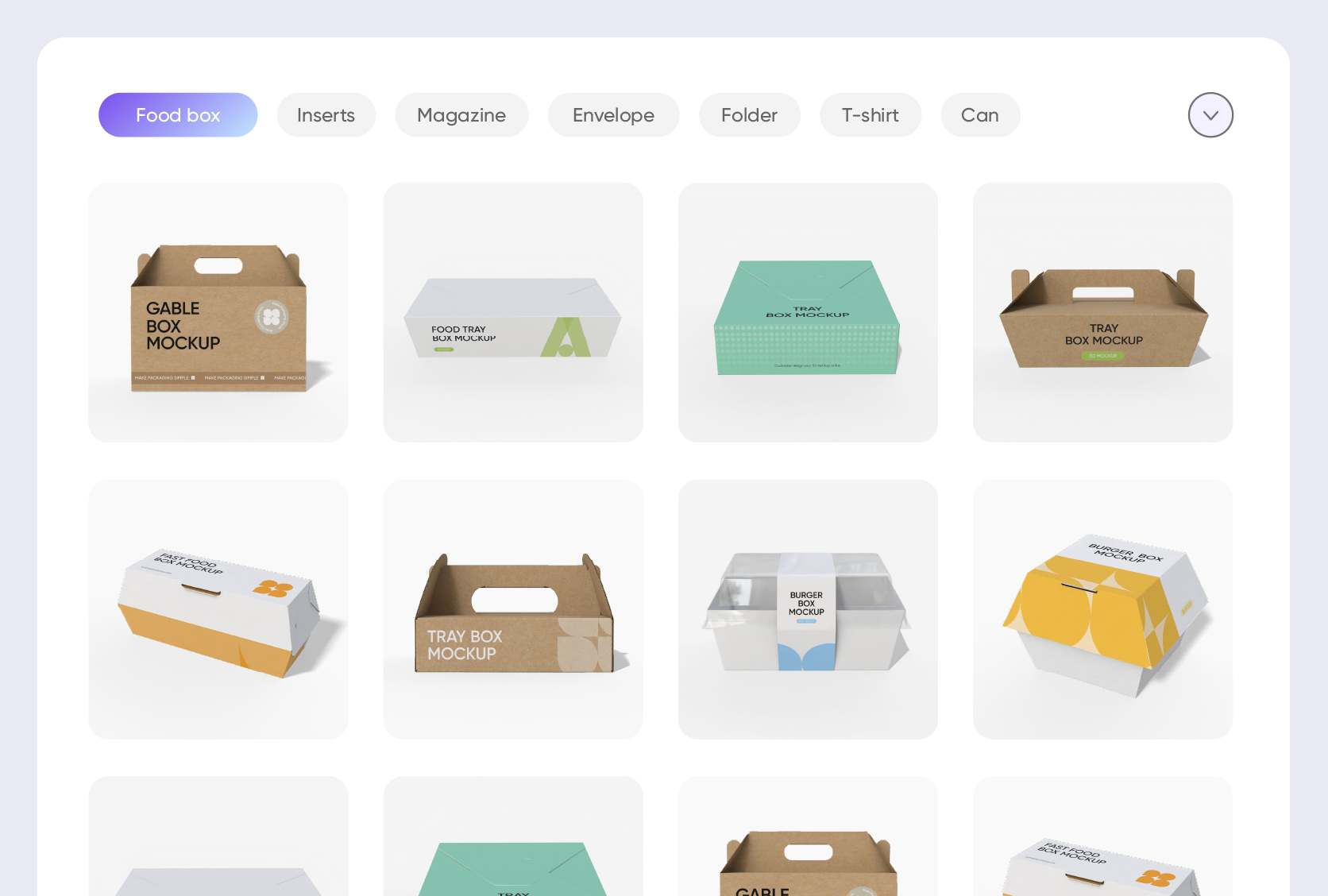 Various box designs for diverse food items Various box designs for diverse food items