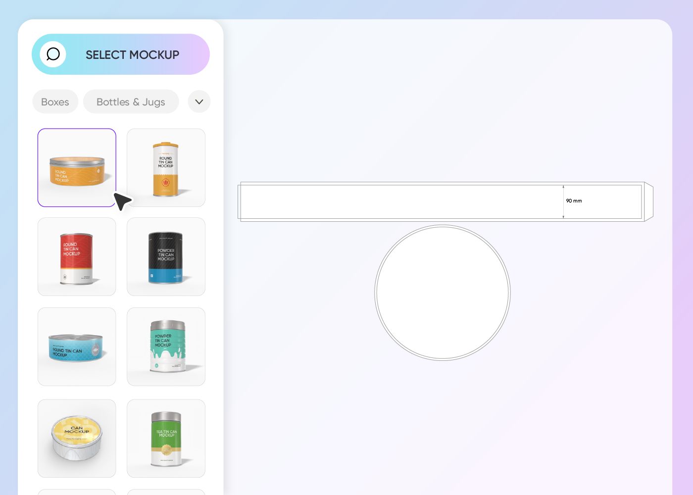 Step 1: Select a tin box style Step 1: Select a tin box style