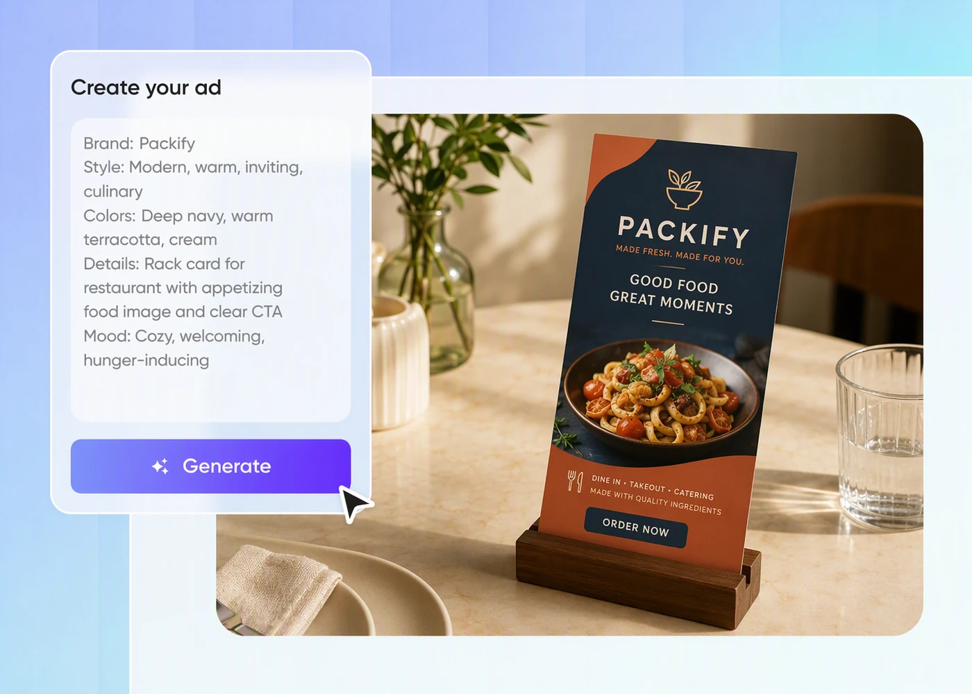 Step 1: Define your offer personalized-rack-cards-define-your-offer