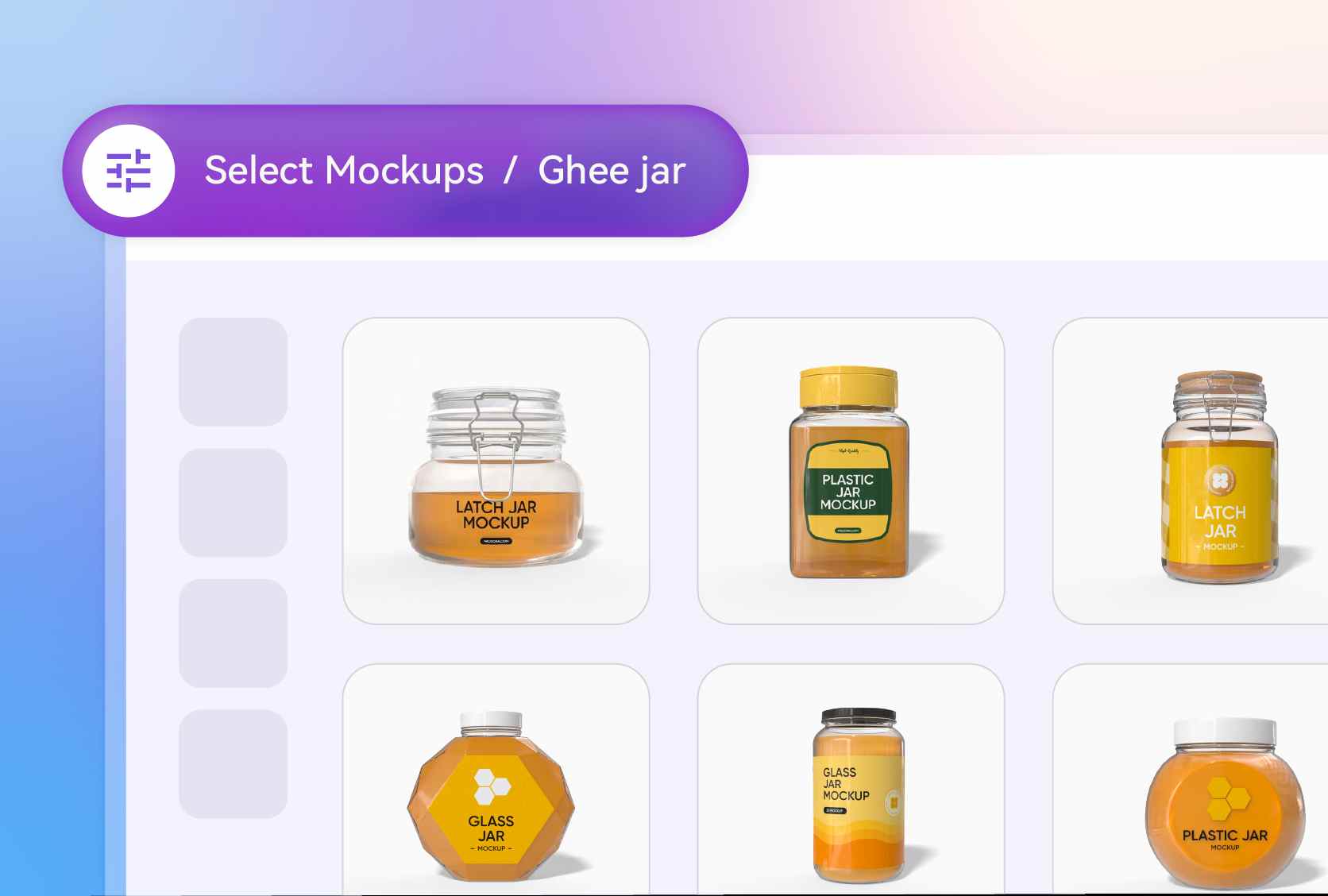 Different ghee jar styles for packaging design Different ghee jar styles for packaging design
