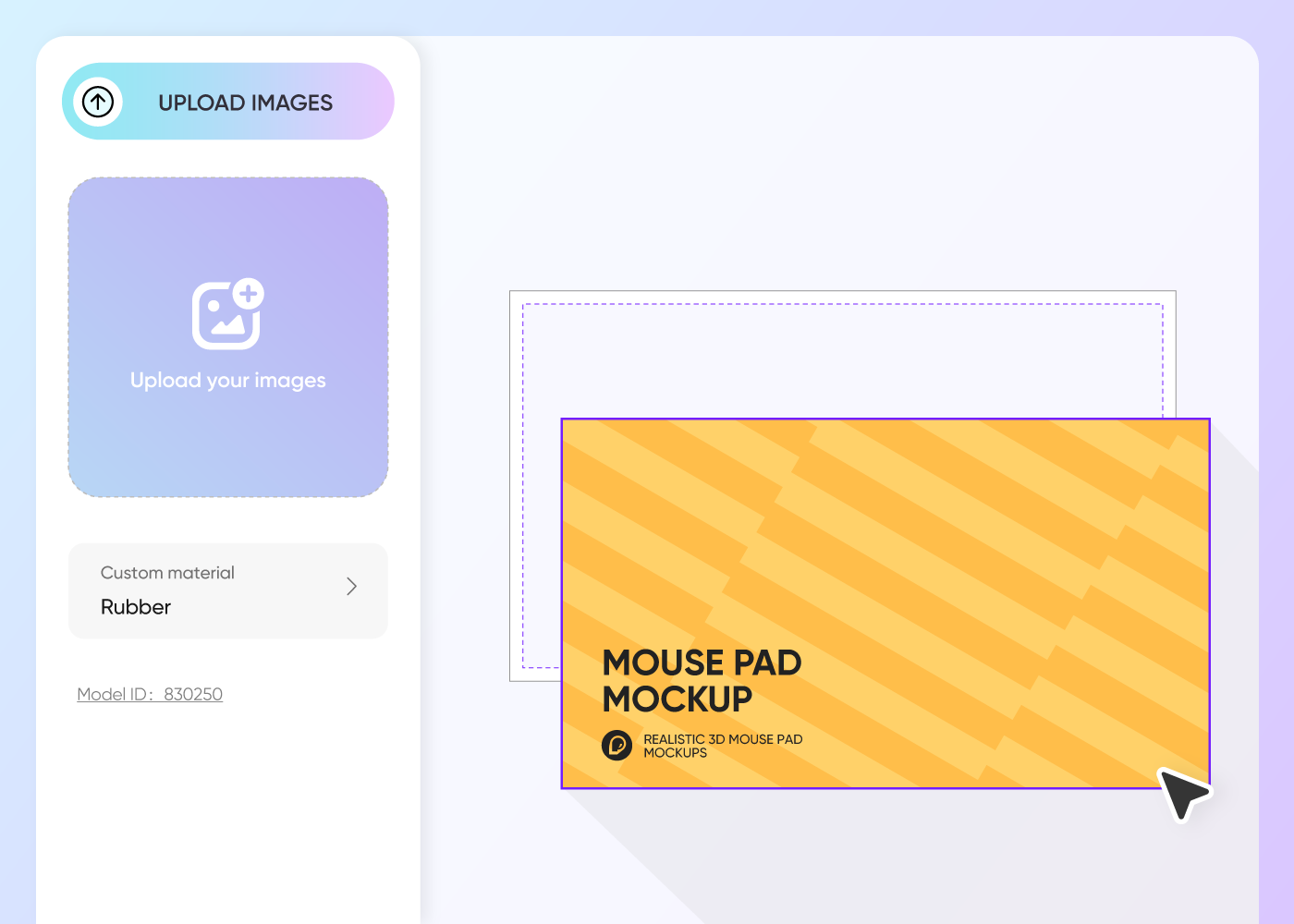Step 2: Upload design and customize Step 2: Upload design and customize