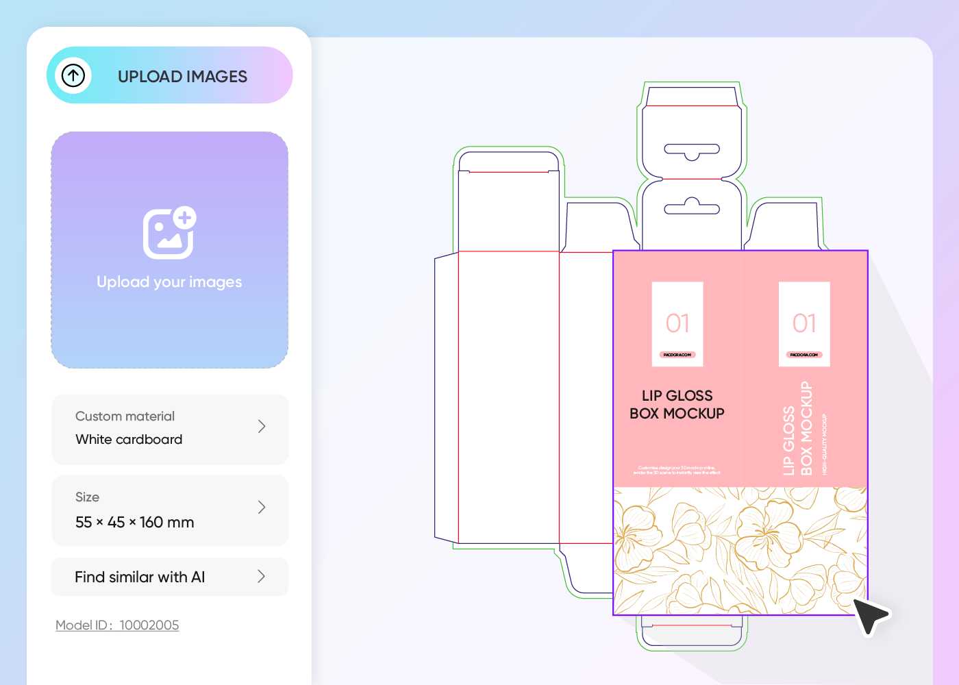 Step 2: Upload design and customize Step 2: Upload design and customize