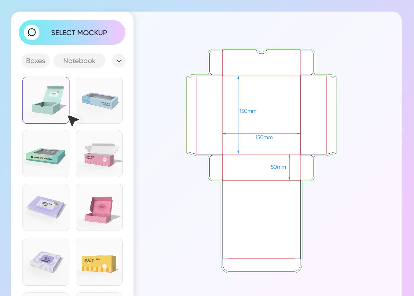 Step 1: Select a food box style Step 1: Select a food box style