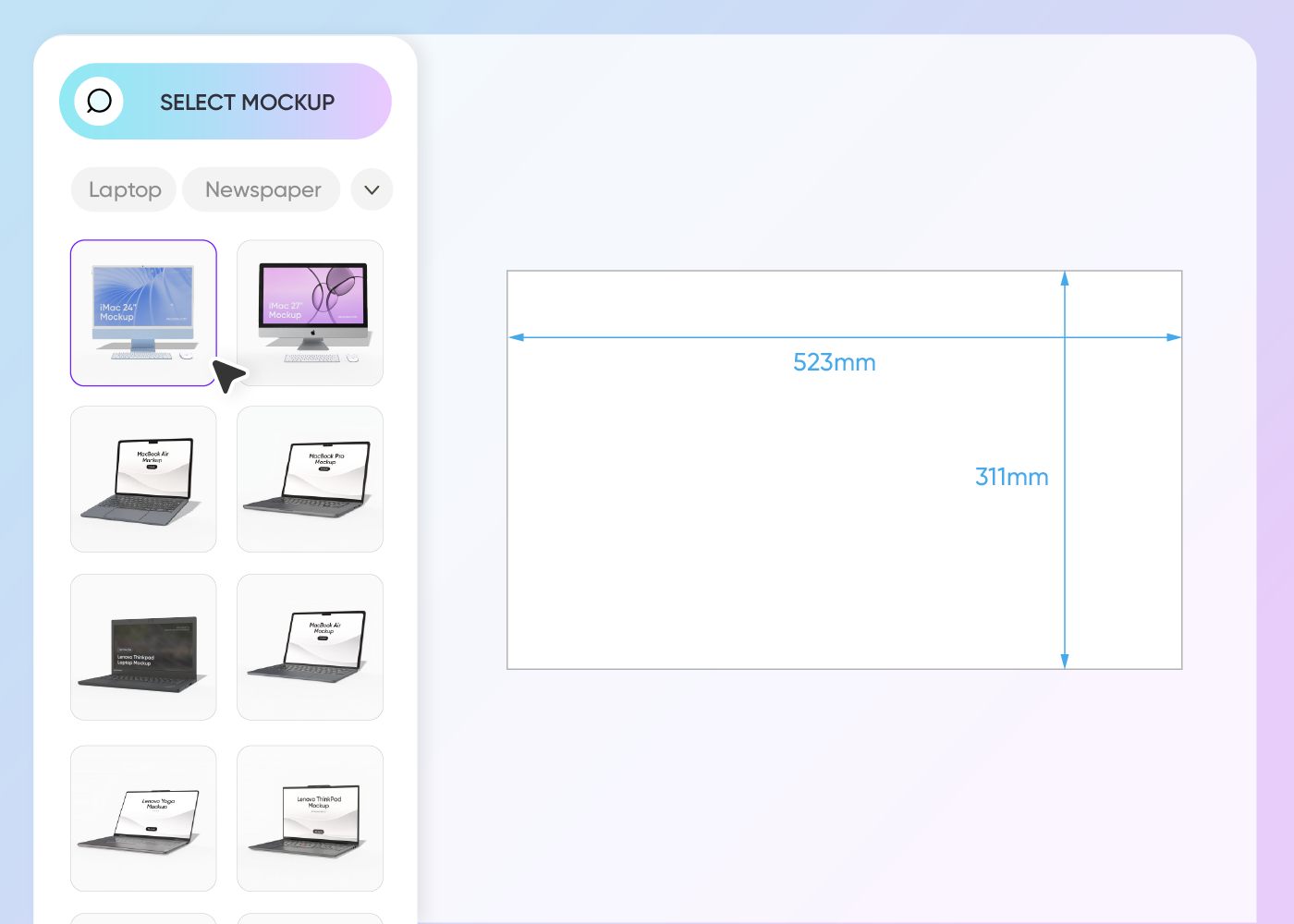 Step 1: Select a computer screen mockup Step 1: Select a computer screen mockup