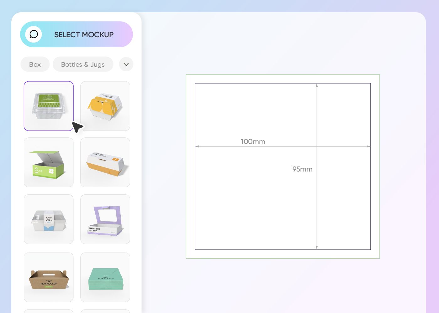 Step 1: Choose a food box design Step 1: Choose a food box design