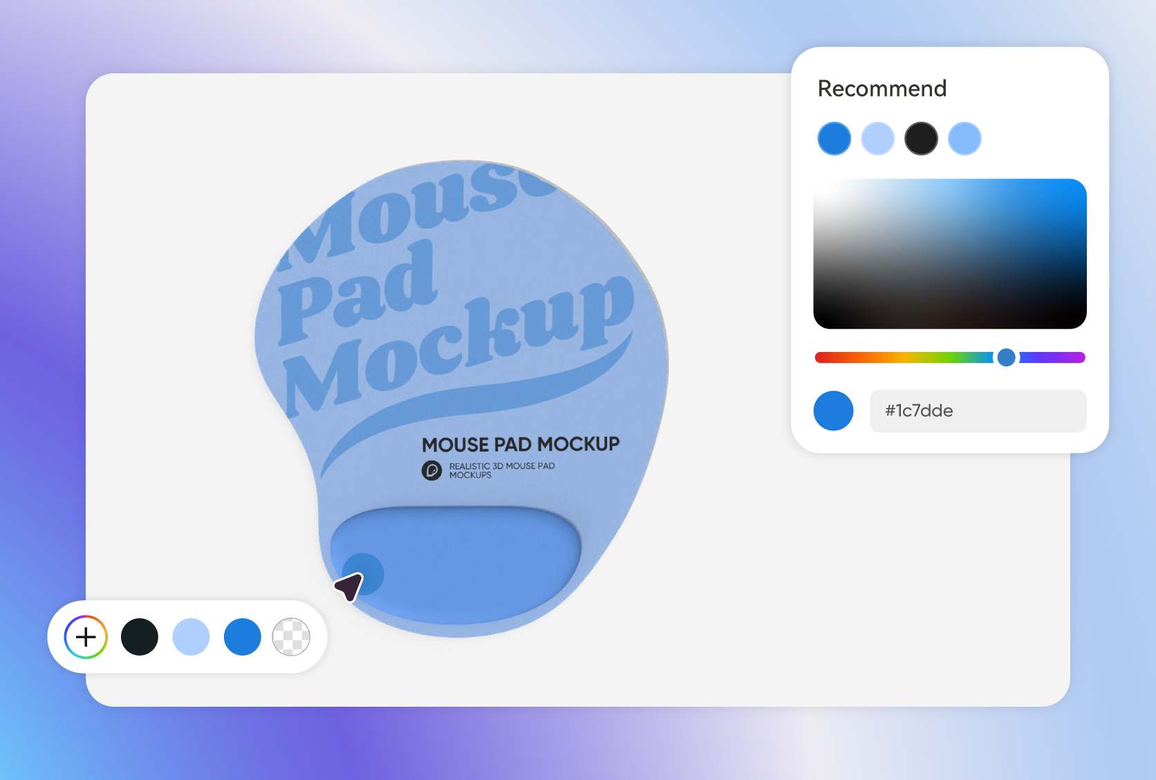 Color variations for all mouse pad mockups Color variations for all mouse pad mockups