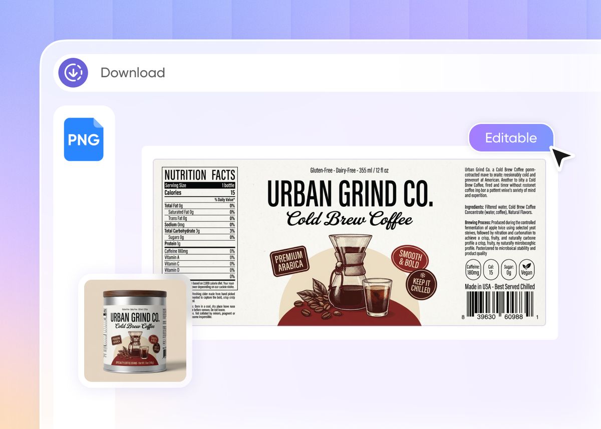 Packify Coffee Label Generator | Design Print-Ready Labels