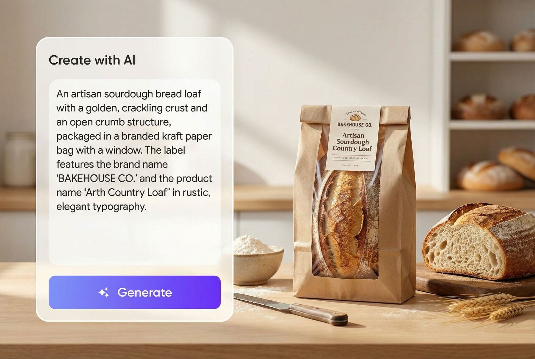 Packify AI Bakery Label Generator | Design Bakery Labels