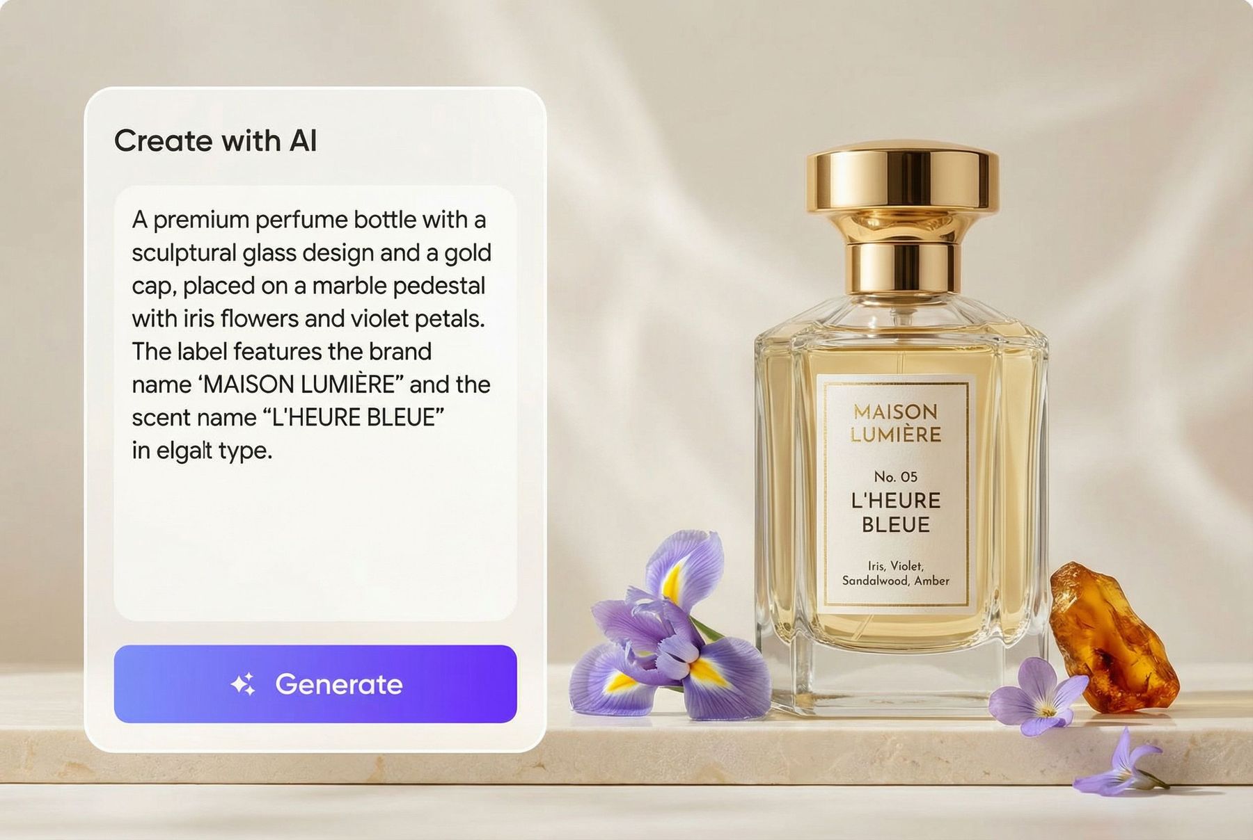 Packify AI Perfume Bottle Label Generator Online