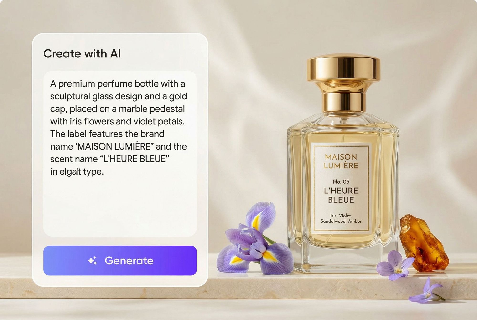 Packify AI Perfume Bottle Label Generator Online