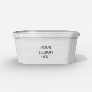 Flexible Packaging Plastic Boxes Food Storage Mockup 602130