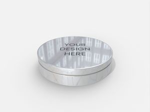 Metal Round Box Mockup 602560