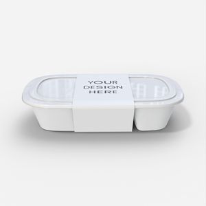 Plastic Boxes Flexible Packaging Sleeve Mockup 602960