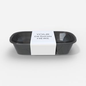 Plastic Boxes Sleeve Flexible Packaging Mockup 602980