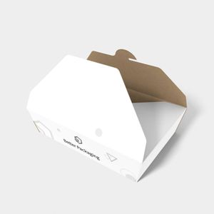 Custom Dimensions Noodle Box Tray Boxes Dieline 121010