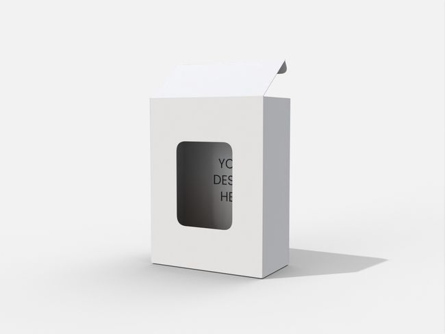 Back open boxes window display auto lock bottom