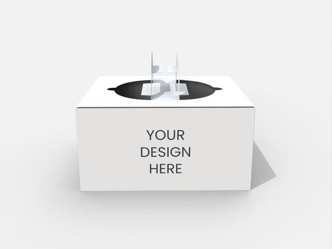 Tuck end box variations angled portable