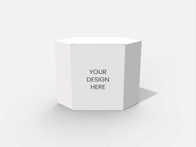 Tuck end boxes variations back open hexagonal