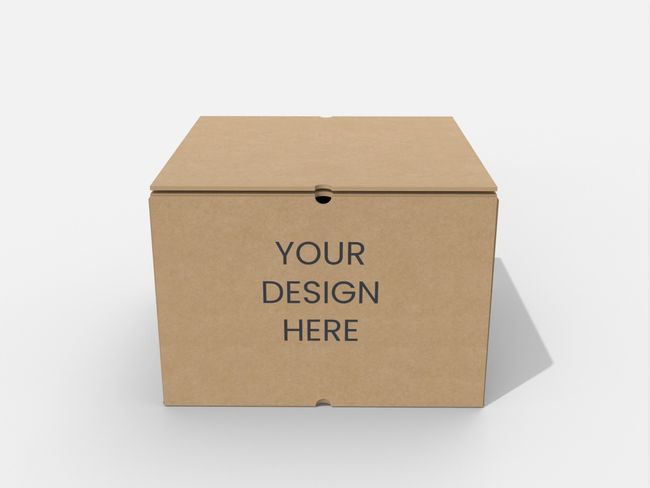 Tray boxes ribbon holes glue-free
