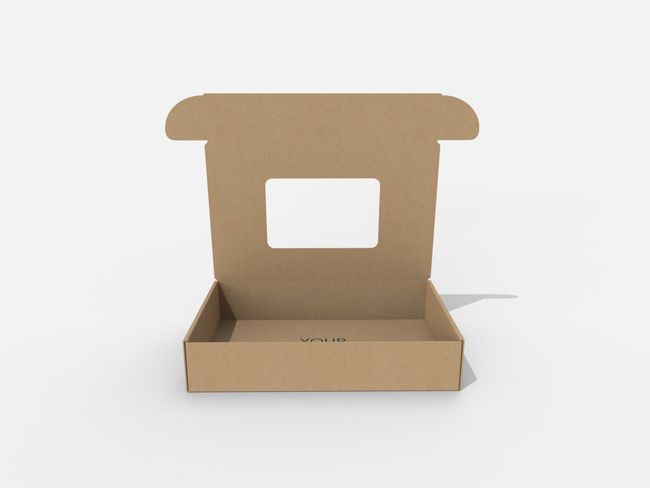 Mailer boxes with window wingless mailer flip top