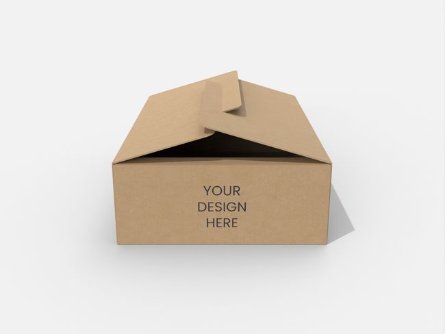 Flip top boxes handshake buckle corner flip box tuck front box
