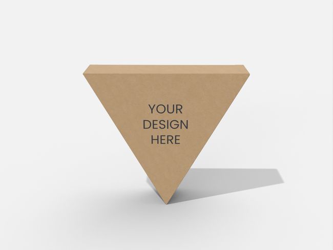 Regular triangle mortise lock boxes polygonal paper