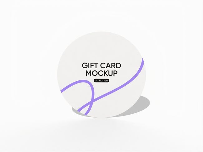 Round Gift Card Printing reference