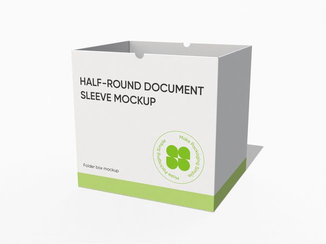 Half-round document sleeve