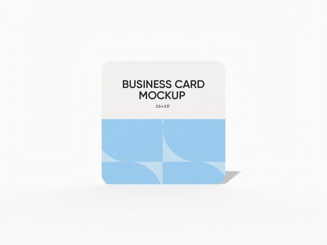 Square Business Card Printing with Rounded Corners reference